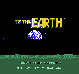 To The Earth Title Screen